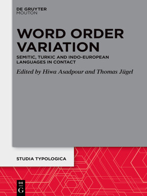 cover image of Word Order Variation